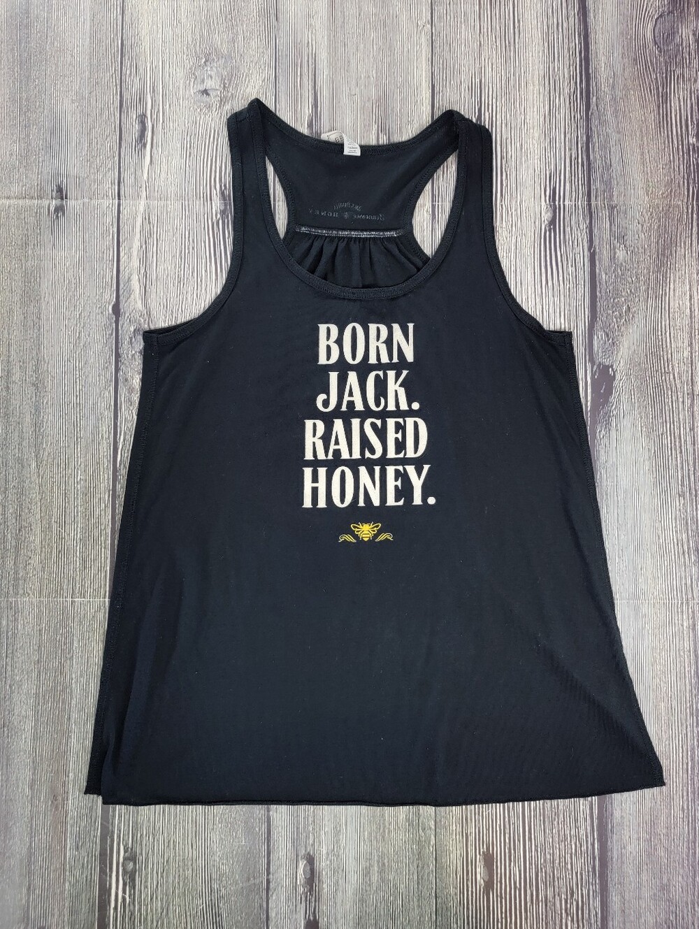 Jack Daniels Tennessee Honey Born Sweet Raised Whiskey Racer Back Tank Top